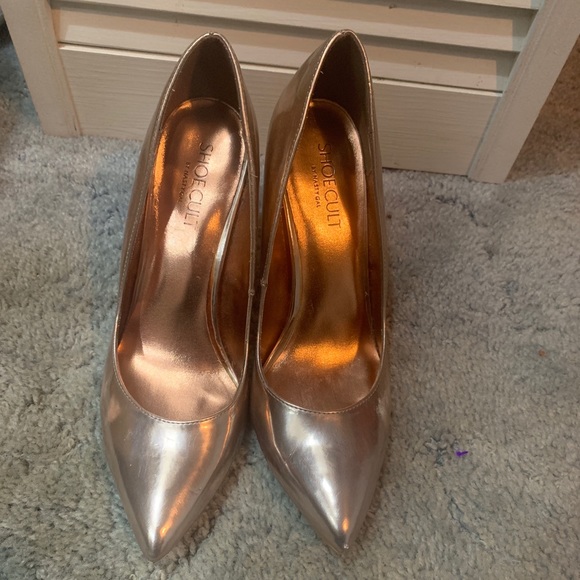 Nasty Gal Rose Gold Heels - Picture 2 of 3